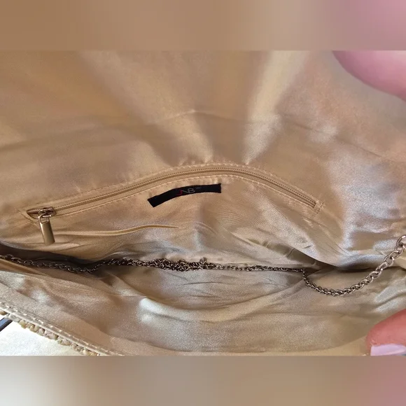 NWT Chic Woven Straw Envelope Clutch - Picture 6 of 12